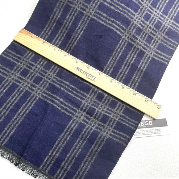 Geoffrey Beene Men’s Winter Scarf Plaid Lightweight Reversible New - Picture 6 of 12
